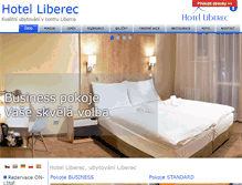 Tablet Screenshot of hotel-liberec.eu